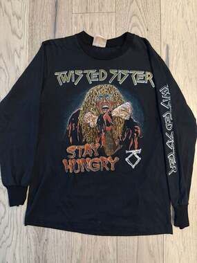 Vintage 1984 Twisted Sister 'Stay Hungry' Long Sleeve Shirt